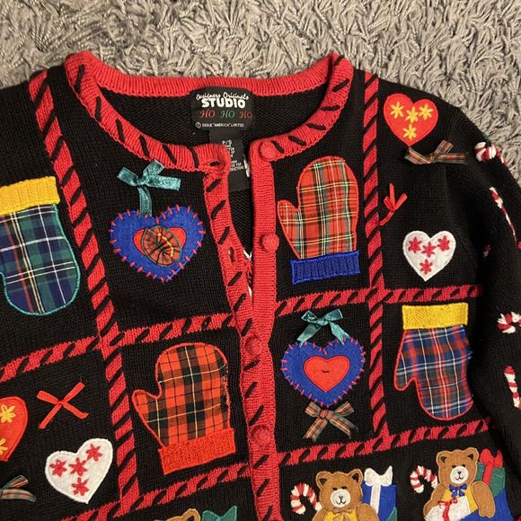 Designers Original Studio Christmas Sweater Size S - Picture 2 of 15